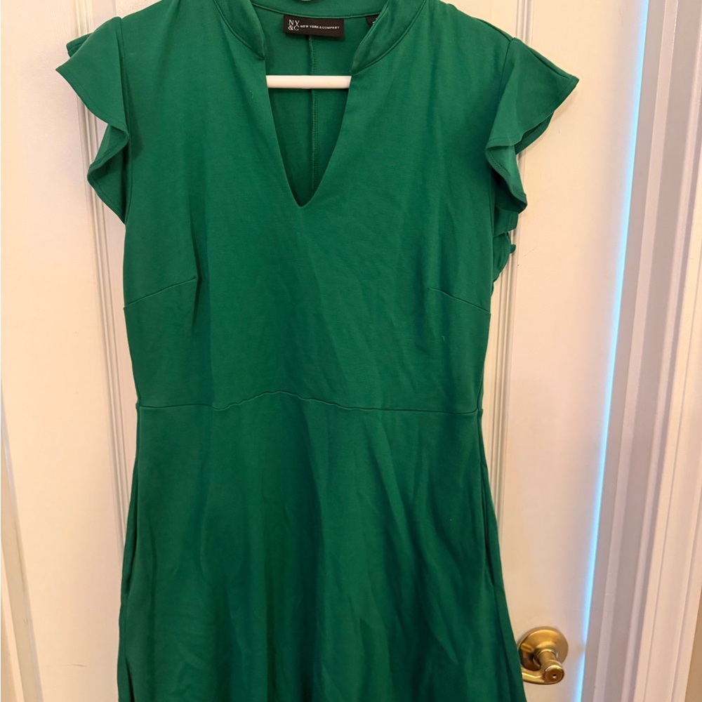 New York & Company Emerald Mini Dress